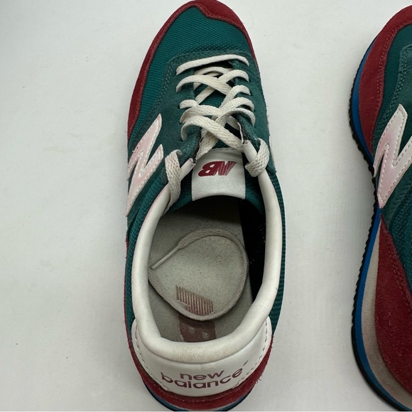 New Balance 620 Womens 10 Red/Green Running Shoes Sneakers Suede Christmas Color - Picture 9 of 12